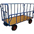 Heavy Duty Tubular Steel Sided Hand Drawn Platform
