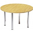 NEXT DAY Tubular Leg Circular Leisure/Meeting Tabl