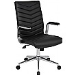 Martini Leather Faced Executive Chair