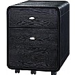 Spectrum Real Wood Veneer Filing Pedestal Black As