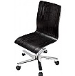 Spectrum Black Ash Veneer Typist Chair
