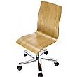 Spectrum Oak Veneer Typist Chair