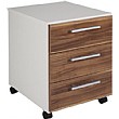NEXT DAY Focus 3 Drawer Pedestal Walnut