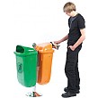 Recycling Bin On Post