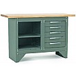 5 Drawer & Shelved Workstation