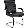 Quest Leather Faced Cantilever Chair