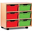 6 Cubby Tray Storage