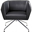 Premium HB1 Spyder Base Leather Reception Chairs