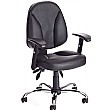 Puma II Leather Faced Operator Chair