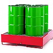 Drum Sump Storage System Loaded - 4 Vertical Drums