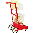 Mailroom Trolley - 2 Baskets with Base Tray