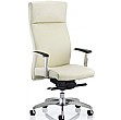Capital Executive High Back White Leather Chair
