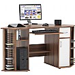 President Computer Desk Walnut
