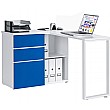 Moderno Computer Desk White/Blue