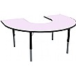 Height Adjustable Horseshoe Pastel Theme Table