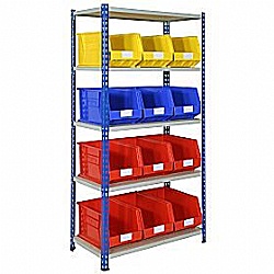 Shelving with Picking Bins