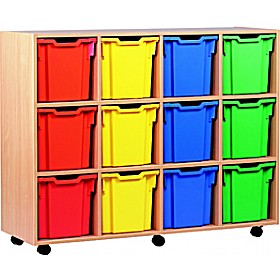 12 Tray Jumbo Mobile Storage
