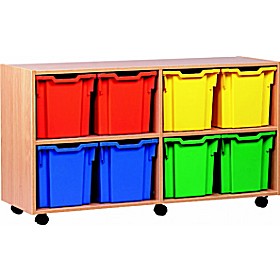 8 Tray Jumbo Mobile Storage