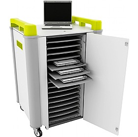 LapCabby 16H - 16 Horizontal Laptop Store and Charging Trolley
