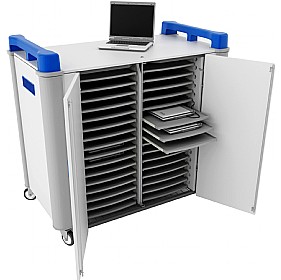 LapCabby 32H - 32 Horizontal Laptop Store and Charging Trolley