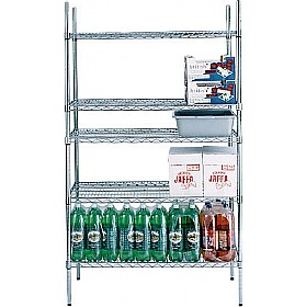 Chrome Plated Wire Shelving (Dry Areas)