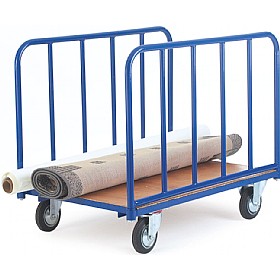 2 Tubular Bar Sided Platform Trucks