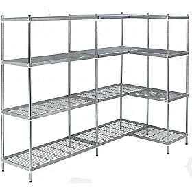 Quartermaster Hygienic Shelving (Antibacterial Nylon Coated)