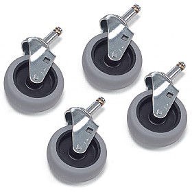 Numatic Set Of 4 75mm Grey Tyred Castors 628427