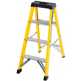 Trade Fibreglass Swingback Step Ladders