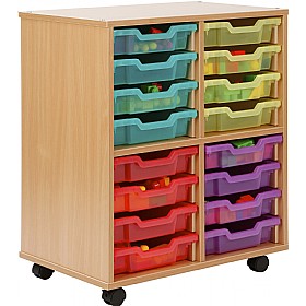 Storage Allsorts 16 Shallow Jelly Tray Unit