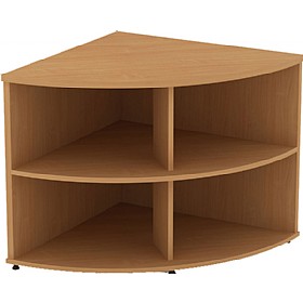Alpha Plus Corner Storage Bookcase
