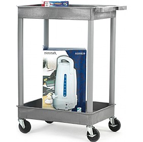 2 Shelf Deep Tray Service Trolley