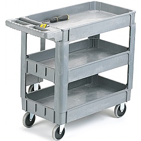 3 Tray Plastic Service Trolley