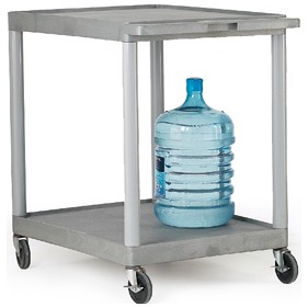 2 Shelf Grey Service Trolleys
