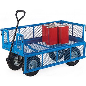 Platform Truck With Mesh Sides