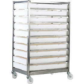 15 Tray Stainless Steel Tray Rack | Container Trolleys