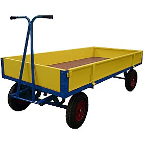 Heavy Duty Steel Sided Hand Drawn Truck