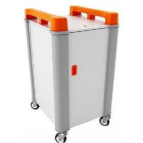 LapCabby Connect 10V - 10 Vertical Laptop Store and Charging Trolley