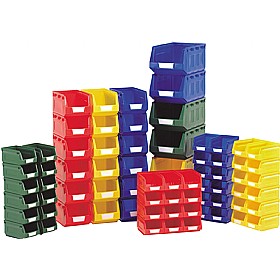 Bott Perfo Louvred Panel Plastic Bin Kit C