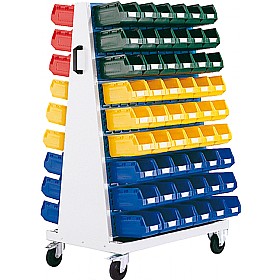 Bott Perfo Louvred Panel Trolleys - 1600H 6 Panels With 108 Bins