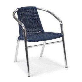 aluminium wicker armchair blue cheap aluminium wicker armchair