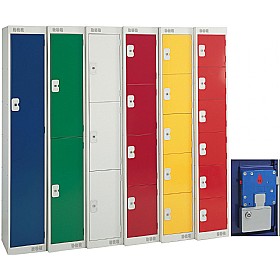 Store-It British Standard Metric Coin Retain Lockers With ActiveCoat