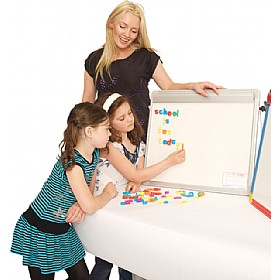 Little Rainbows Magnetic Desktop Whiteboard Easel