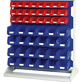 Bott Perfo Louvre Panel Static Rack 1125mm High With Bins