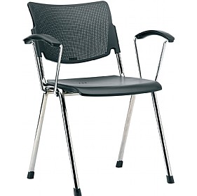 Pledge Mia Polypropylene 4 leg Conference Armchair
