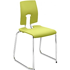 SE Classic Ergonomic Skid Base Classroom Chairs