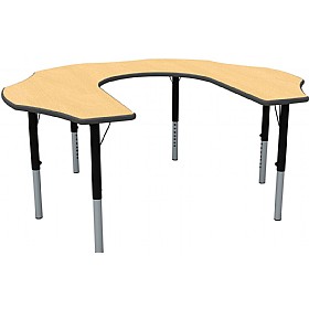Height Adjustable Teachers Flower Theme Table
