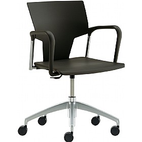 Pledge Ikon Polypropylene Swivel Conference Armchair