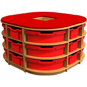 Curve Island Storage Unit