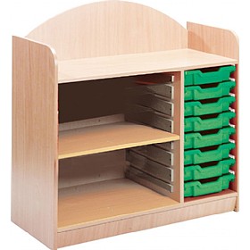 Stretton 8 Tray Storage Unit With Adjustable Shelf